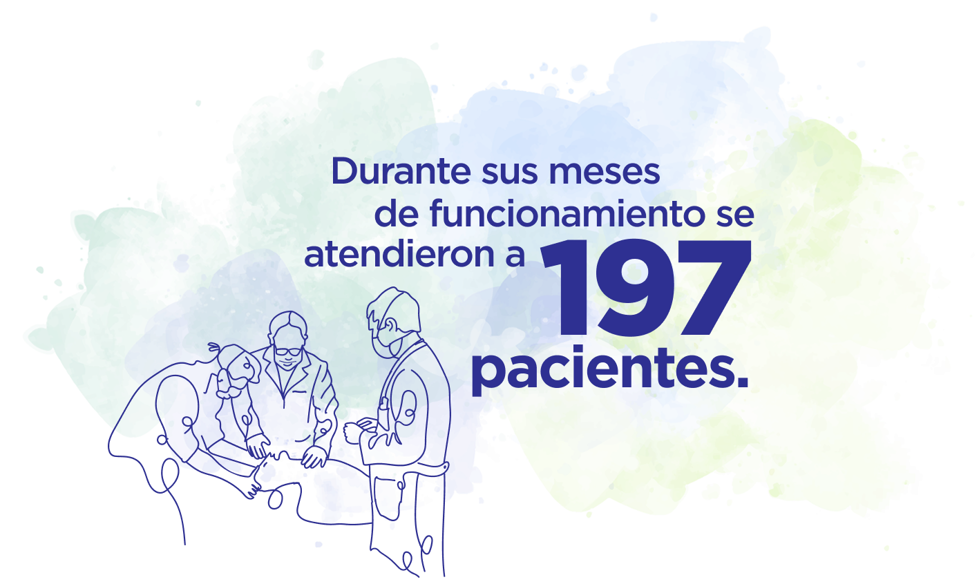 Durante sus meses de funcionamiento se atendieron a 197 pacientes.